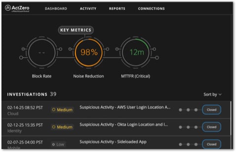 Screenshot of Key Metrics - Noise Reduction
