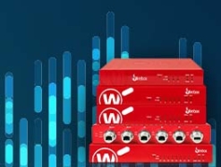 Pile de firebox Red sur fond bleu à l'aspect numérique